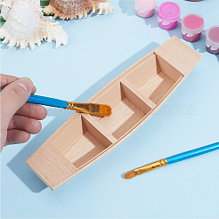 Wooden Boat Display Ornaments&nbsp;DJEW-GF0001-91
