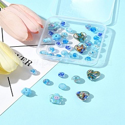 38Pcs Handmade Bumpy Glass Beads&nbsp;LAMP-FS0001-40