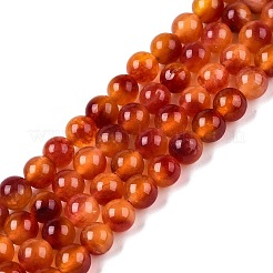 Dyed Natural White Jade Beads Strands&nbsp;G-T138-6mm-210-19