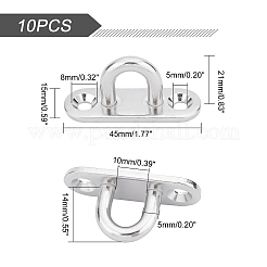 304 Stainless Steel Door Clasps&nbsp;STAS-WH0025-10