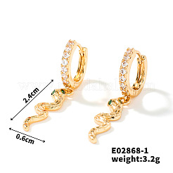 Exquisite European Style Brass Hoop Earrings&nbsp;WU8632-2