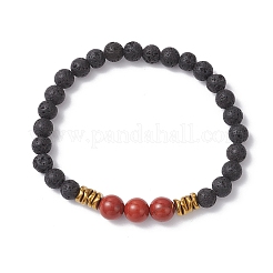Natural & Synthetic Gemstone Round Beaded Stretch Bracelets for Men Women&nbsp;BJEW-JB12263