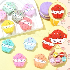 11Pcs 11 Colors Ice Cream Silicone Focal Beads&nbsp;SIL-YW0003-63