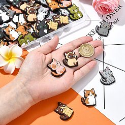 60Pcs 12 Colors Pet Theme PVC Plastic Cabochons&nbsp;FIND-CJ0002-56