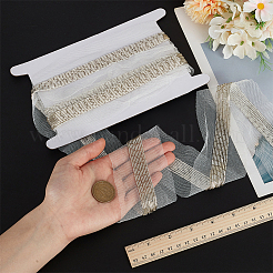 2 Yards 9-Row Glass Seed Beaded Lace Trim&nbsp;OCOR-FG0002-60B