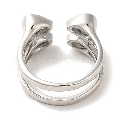 Brass Micro Pave Cubic Zirconia Rings for Women&nbsp;RJEW-E295-45P