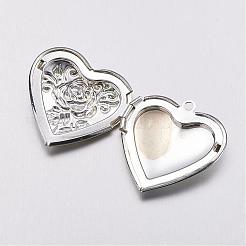 Brass Locket Pendants&nbsp;KK-N0116-009S