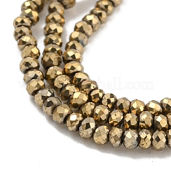 Electroplated Synthetic Non-Magnetic Hematite Beads Strands&nbsp;G-C136-K01-01