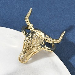 Brass Cuff Rings&nbsp;RJEW-D341-01G