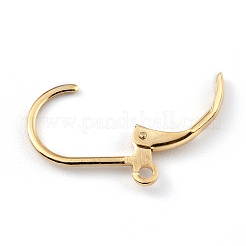 Brass Leverback Earring Findings&nbsp;X-KK-O131-09G