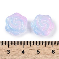 Transparent Spray Paint Glass Beads&nbsp;GLAA-H035-05H