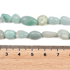 Natural Amazonite Nuggets Beads Strands&nbsp;G-J335-31A