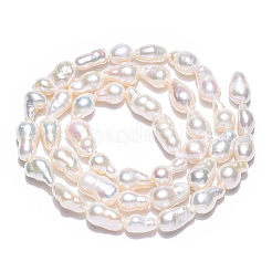 Natural Baroque Pearl Keshi Pearl Beads Strands&nbsp;PEAR-S020-F10-02