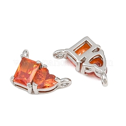 Brass Pave Cubic Zirconia Charms&nbsp;CU-CBA6A75-04P-03