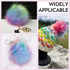 6Pcs Faux Fox Fur Soft Pompom Ball&nbsp;FIND-SC0020-45