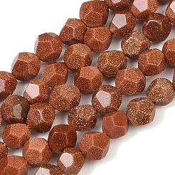 Synthetic Goldstone Beads Strands&nbsp;GG-CBA199E-A01-6mm