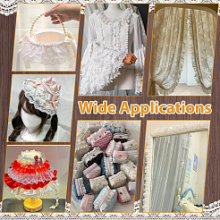 1Pc Organza Flower Lace Ribbon&nbsp;OCOR-NB0002-85A