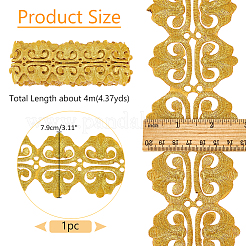 Ethnic Style Polyester Metallic Thread Embroidery Ribbon&nbsp;OCOR-WH0045-17