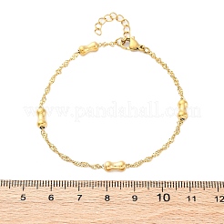 304 Stainless Steel Rope Chain Bracelets for Women&nbsp;BJEW-C094-05G