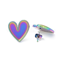 Ion Plating(IP) 304 Stainless Steel Stud Earring for Women&nbsp;EJEW-I285-32MC