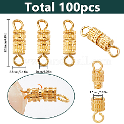 100Pcs Alloy Screw Clasps&nbsp;FIND-SC0012-07G
