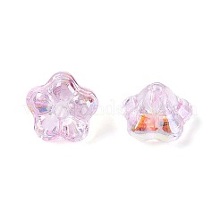 Electroplate Transparent Glass Beads Strands&nbsp;EGLA-N055-03A-09