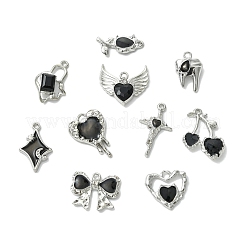 20Pcs 10 Styles Alloy Enamel Pendants&nbsp;ENAM-CJ0007-52