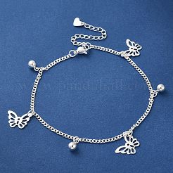 304 Stainless Steel Charm Bracelets&nbsp;BJEW-L673-022S-03