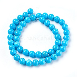 Natural Magnesite Beads Strands&nbsp;TURQ-P027-28A-8mm
