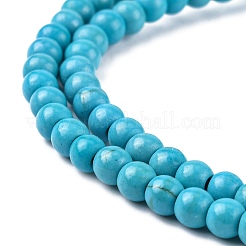 Synthetic Turquoise Beads Strands&nbsp;TURQ-G106-4mm-02F