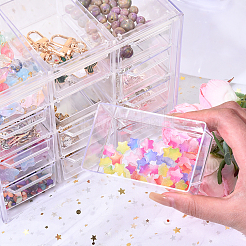 12 Compartment Plastic Storage Box for Office Supplies and Jewelry&nbsp;AJEW-YWC0009-001