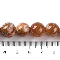 Natural Fire Crackle Agate Beads Strands&nbsp;G-G163-A01-04