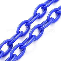 Personalized ABS Plastic Cable Chain Necklaces&nbsp;NJEW-JN03254-05