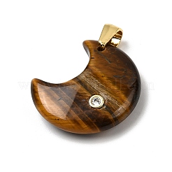 Natural Tiger Eye Pendants&nbsp;G-A297-02G-04
