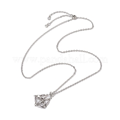3Pcs 3 Sizes 304 Stainless Steel Cable Chain Macrame Pouch Slider Necklace Making&nbsp;NJEW-JN05068