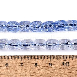 Transparent Crackle Glass Beads Strands&nbsp;GLAA-Q108-04A-02