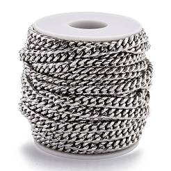 Tarnish Resistant 304 Stainless Steel Cuban Link Chain&nbsp;STAS-B019-02A-P