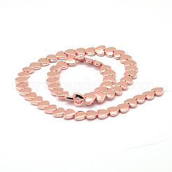Electroplate Non-Magnetic Synthetic Hematite Beads Strands&nbsp;G-F510-05-10x10mm