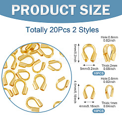 20Pcs 2 Styles 925 Sterling Silver Wire Guardian&nbsp;STER-TA0001-44