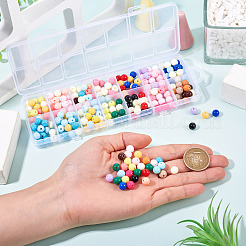 252Pcs 14 Colors Opaque Acrylic Beads&nbsp;SACR-TA0001-49