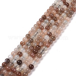 Grade AA Natural Multi-Moonstone Bead Strands&nbsp;LS-G-M296-01-4mm