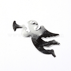 Iron Rotating Angel Tealight Candle Holder&nbsp;AJEW-WH0002-47