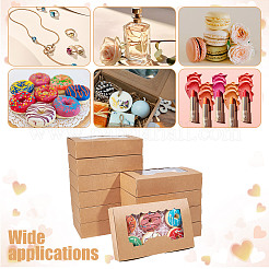 Folding Kraft Paper Mini Cake Boxes&nbsp;CON-WH0106-07