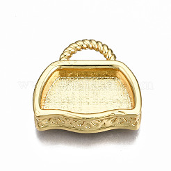 Brass Micro Pave Cubic Zirconia Enamel Pendants&nbsp;ZIRC-Q200-021A-NF
