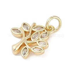 Rack Plating Brass Micro Pave Cubic Zirconia Pendants&nbsp;LS-KK-H509-19G-01