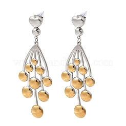 Women's 304 Stainless Steel Stud Earrings&nbsp;EJEW-K296-08A-GP