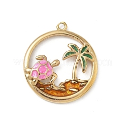 304 Stainless Steel Enamel Pendants&nbsp;STAS-L022-565G-01