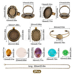 DIY Natural Mixed Stone Jewelry Set Making Kit&nbsp;DIY-SC0018-22