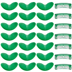 150Pcs Spray Painted Transparent Glass Beads&nbsp;GLAA-PA0001-28