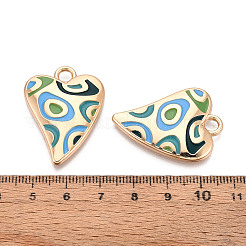 Rack Plating Alloy Enamel Pendants&nbsp;PALLOY-T091-15E
